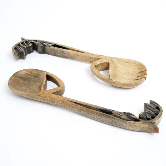 2 Piece Wooden Cooking Utensil Set/Salad Servers {2}