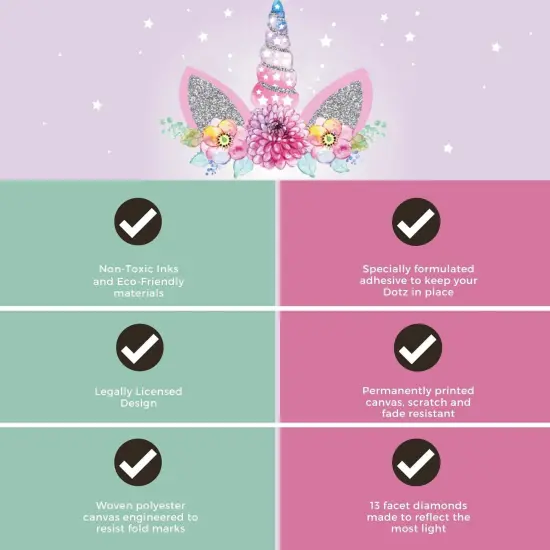 Diamond Art Diamond Painting Kits for Adults Paint by Numbers with Gems Unicorn You are Magical 12" x 12" {2}