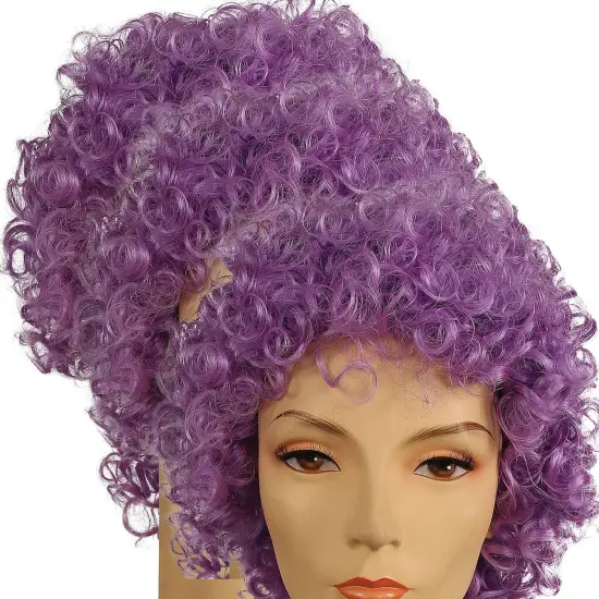 Deluxe Long Curly Clown Wig {4}