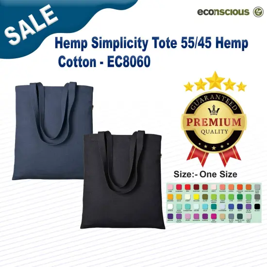 Econscious&reg; Hemp Simplicity Tote 55/45 Hemp Cotton {2}