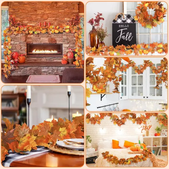 6 Pack Fall Garland for Mantle {5}