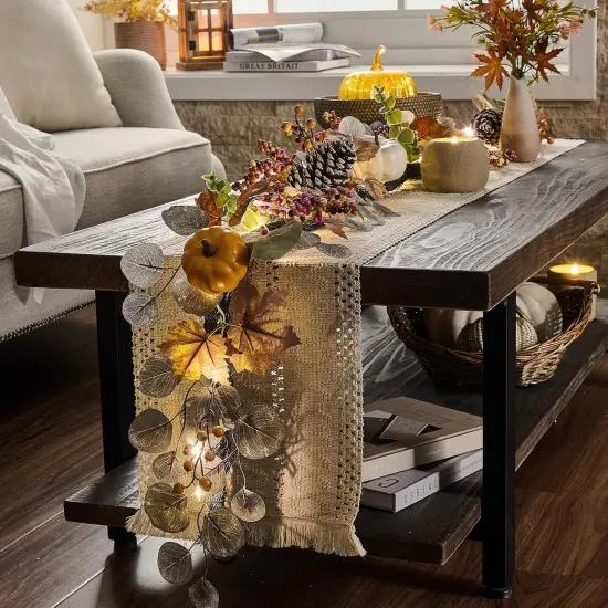 Fall Maple Leaves Garlands - Brown {2}