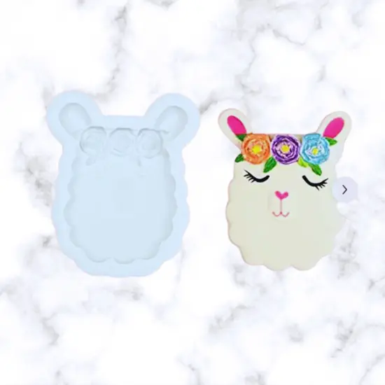 Llama Face Silicone Mold {1}