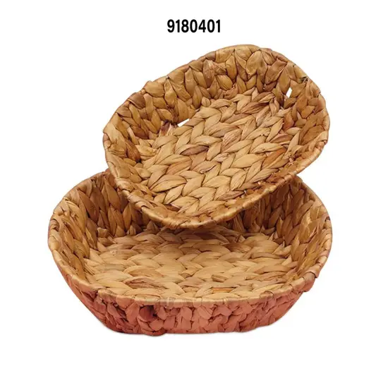 Natural Rush Oval Basket Trays 6.625" x 9" {2}