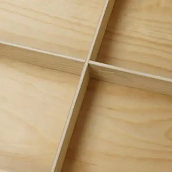 Rustic Pine Wood 4 Section Storage Trays 13 1/8" x 11 3/8" x 1 1/2" 6 Each {5}