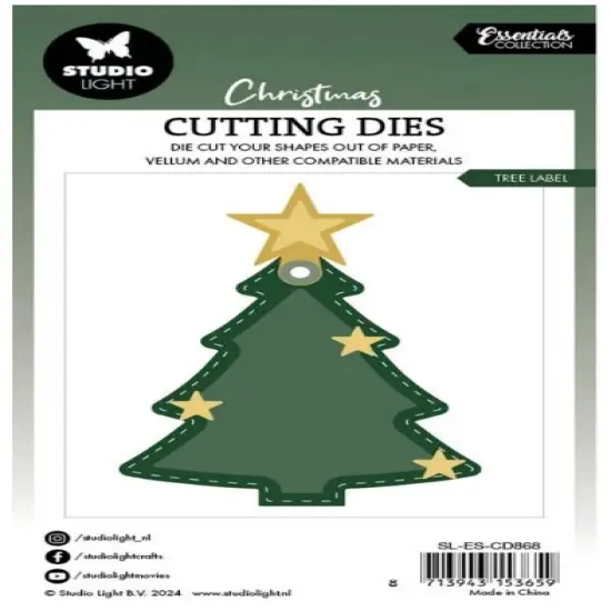 Studio Light Essentials Cutting Die-Nr. 868, Tree Label {3}