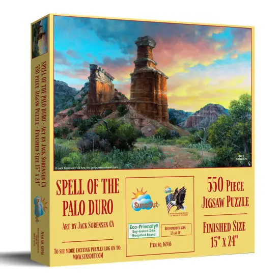 Sunsout Spell of the Palo Duro 550 pc Jigsaw Puzzle 16946 {3}