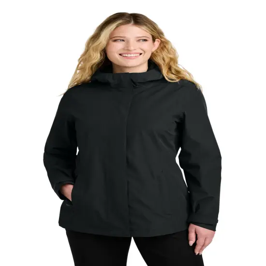 Port Authority&reg; Women&rsquo;s C-Free Rain Jacket True Navy {3}