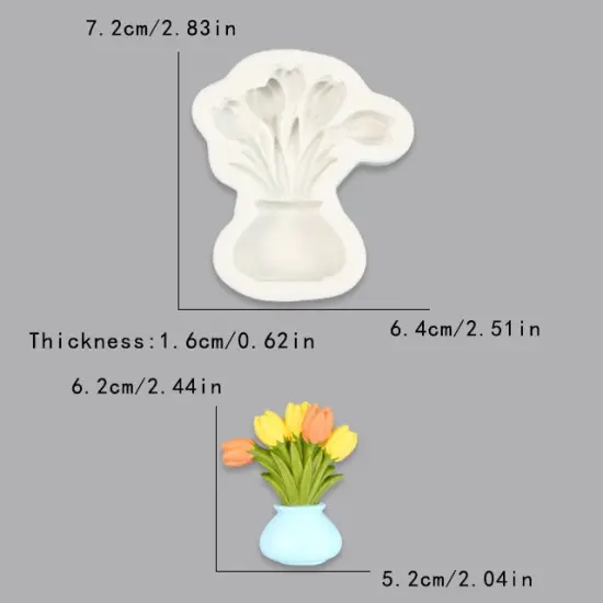 Flower Pot Silicone mold {2}