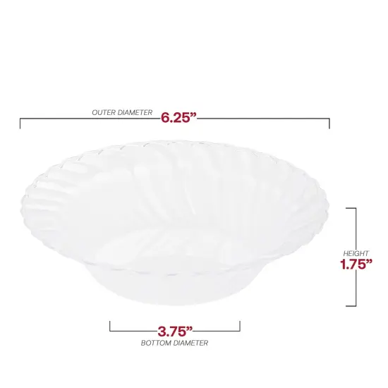 Clear Flair Plastic Soup Bowls - 12 oz. (180 Bowls) {3}