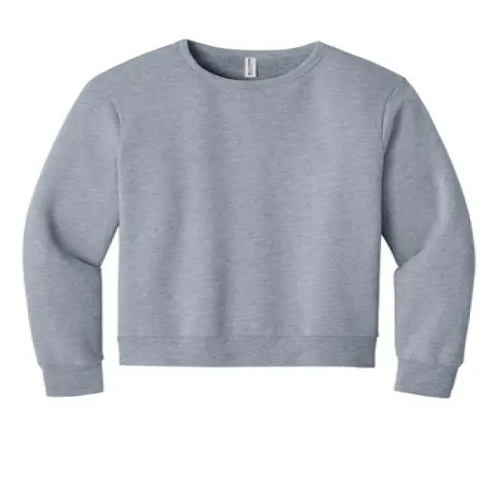 BELLA+CANVAS&reg; Unisex Sponge Fleece Classic Crewneck Sweatshirt White {7}