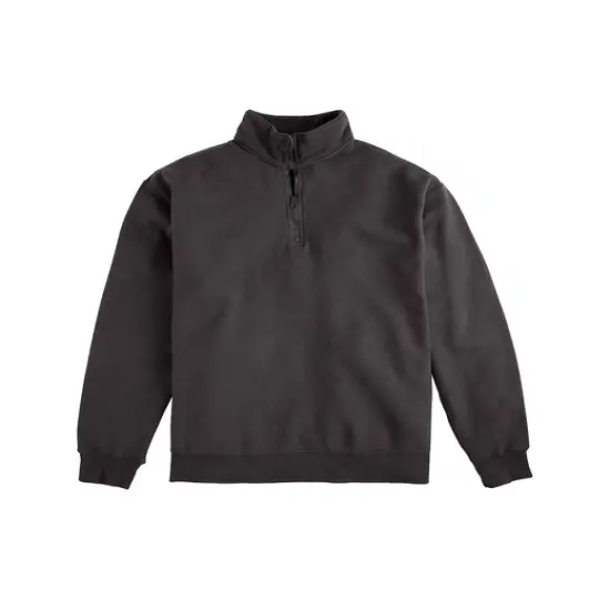 ComfortWash by Hanes® Quarter Zip Sweatshirt NEW RAILROAD {1}