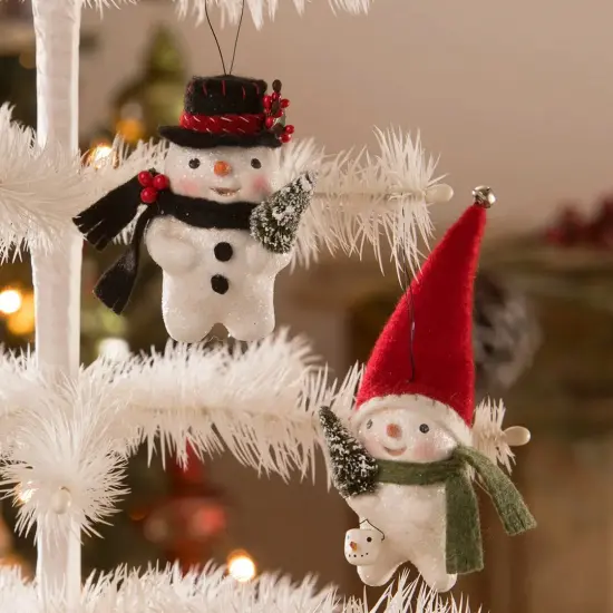 Stocking Cap Snowman Ornament 5.25" {3}