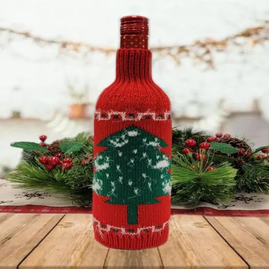 Christmas Tree Bottle Cover F07M5-7E {2}