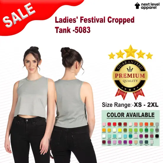 Next Level&reg; Ladies Festival Sleeveless Cropped Tank Top - 5083 SMOKED PAPRIKA {2}