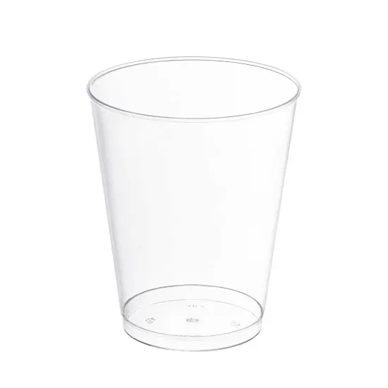 Crystal Clear Round Plastic Disposable Party Cups - 8 oz. (500 Cups) {1}