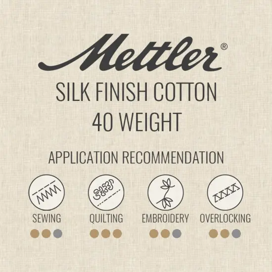 Black (9135-4000) | Silk-Finish Cotton 40wt (457M / 500Y) | Mettler Thread {2}