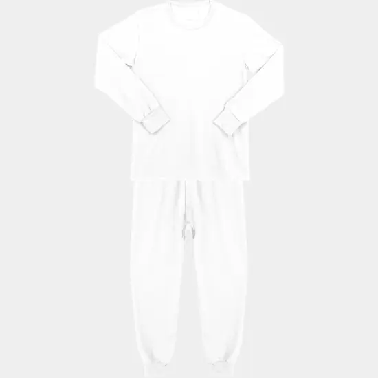 Thermatek Men's Waffle Thermal Set White 1 PC {1}