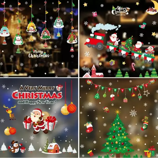 Kitcheniva Merry Christmas Window Stickers Shop Wall Decor {3}