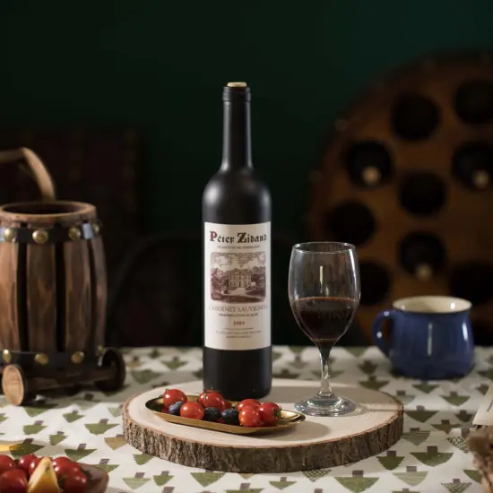 Barky Natural Wood Slabs Rustic Ornament Slice Tray Table Charger set of 4 {2}