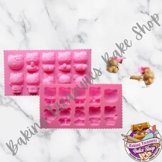 Cute Cat hk Silicone Mold #1 {6}