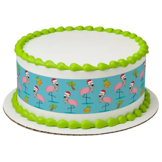 Fa La La Lamingo Edible Cake Topper Image Strips 3ct {1}