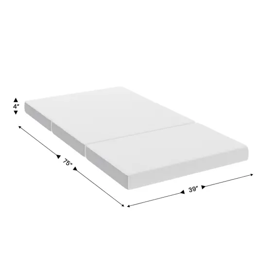 Emma and Oliver Nova Cooling Tri-Fold Memory Foam Mattress in a Box with Supportive Foam Base and Washable Cover {6}