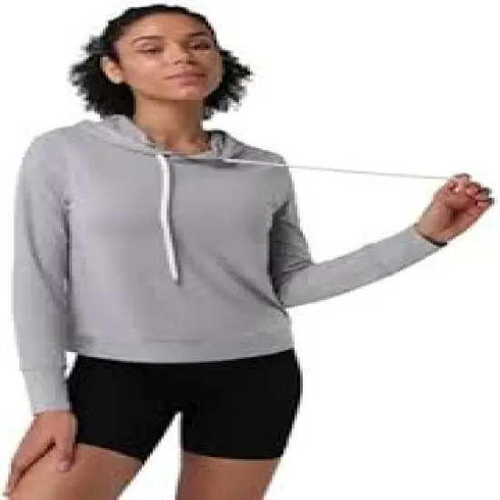 Burnside&reg; Women's Dawn to Dusk Hooded Pullover Heather Charcoal {4}