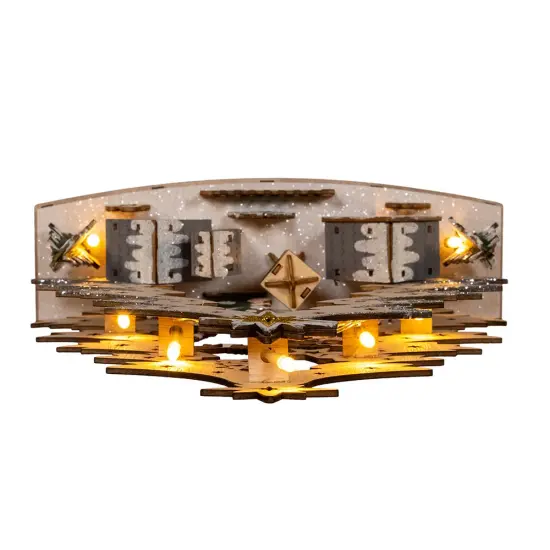 Kurt Adler 12.6-Inch Battery Operated Lighted Christmas Tree Village {5}