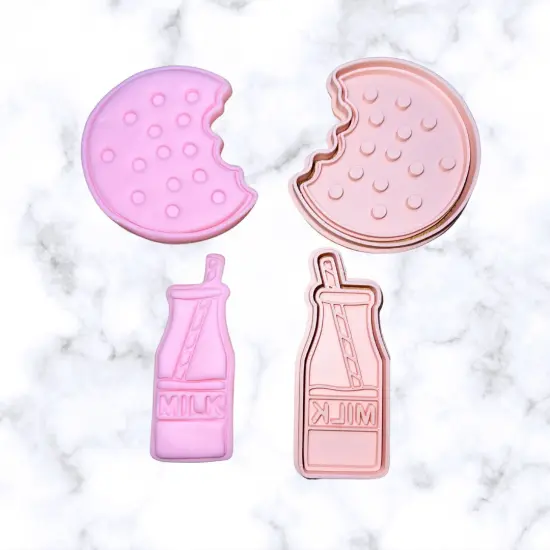 Cookies and Milk Santa Cookie Cutter + Stamp {3}