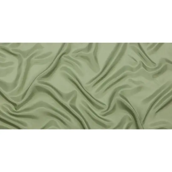 1 Yard Premium Oil Green China Silk or Silk Habotai Soft Flowing Lightweight Fabric 44 Inches Width {3}