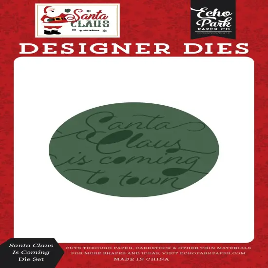 Santa Claus Small Die Set-Santa Claus Is Coming Circle {1}