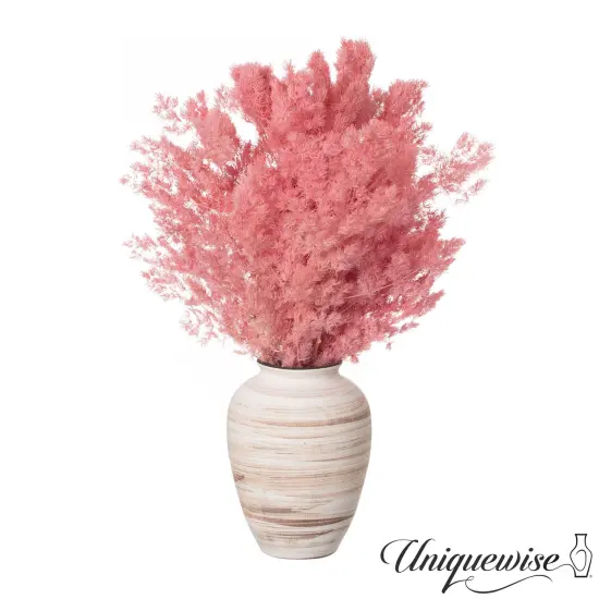 Uniquewise Preserved Real Floral Stems Chic Vase Fillers & Accents for Bouquets Centerpieces & Ornamental Displays Ideal for Home Office Boutique Cafe Resto Bar and Event Decor Pink peng lai song {2}
