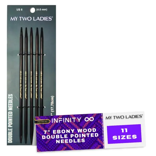 My Two Ladies | Infinity | Double Pointed Needles | Ebony | 11 Sizes {3}