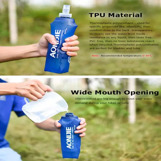 2 Pack Soft Water Foldable Bottle {3}