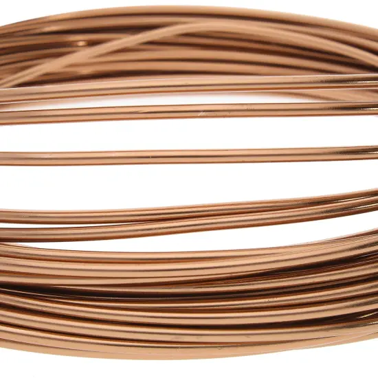 The Beadsmith 12-Gauge Anodized Aluminum Wire for Jewelry Making, Metal Wire for Wrapping Light Copper {3}