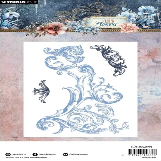 Studio Light Frozen Flowers Stamp-Nr. 771, Ornaments {3}