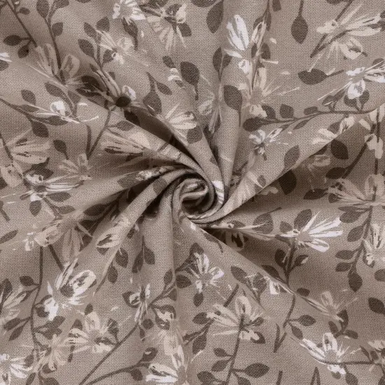 Mook Fabrics Aster Flannel Fabric [108 in. Wide] - By The Yard Roasted Cashew {1}