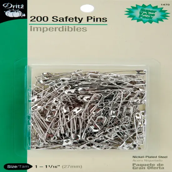 Dritz Safety Pins 200/Pkg-Size 1 {1}