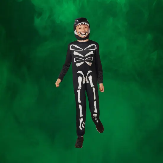 Northlight Children's Boy Dinosaur Halloween Costume &ndash;Medium 7-10 Years Black {4}