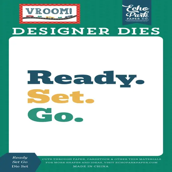 Vroom! Small Die Set-Ready Set Go {1}
