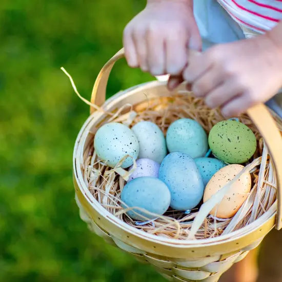 Winlyn 32 Pcs Assorted Faux Foam Easter Eggs Speckled Eggs Decorative Pastel Easter Eggs for DIY Easter Wreath Centerpiece Bowl Basket Fillers Party Favor Gift Spring Home Wedding Table D&eacute;cor {4}