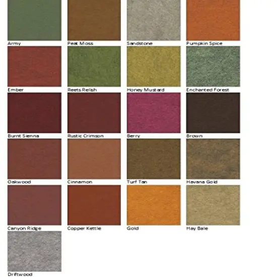21 Felt Sheets Mix Color Fall Colors Collection Merino Wool Blend Felt Sheets Crafting, Sewing, General 6"X6" Squares {2}