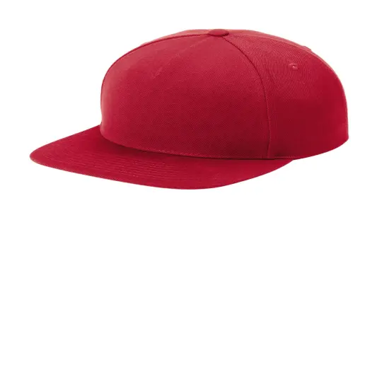 Sport-Tek&reg; YP Classics Premium 5 Panel Snapback Cap Deep Red {1}