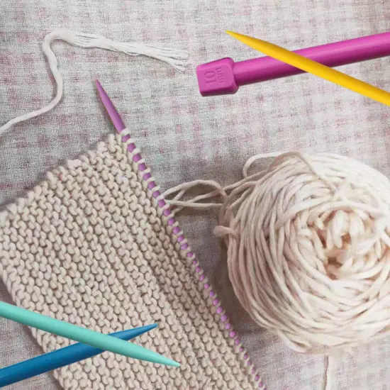 ITROLLE Knitting Needle 14PCS 4mm 5mm 6mm 7mm 8mm 9mm 10mm Colourful Single Pointed Knitting Straight Pins {2}