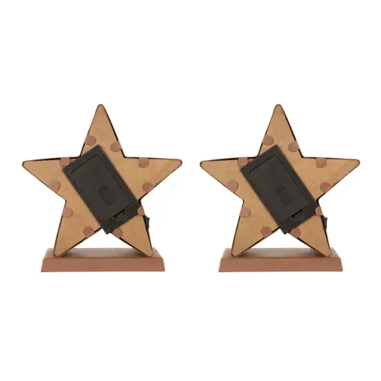 Set of 2 7.5"H Marquee LED Star Stocking Holder {6}