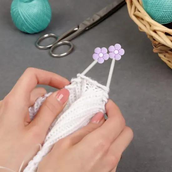 10 Pack Cute Flower Needle Point Protectors Silicone Needle Point Protectors Knitting Accessories and Supplies Knitting Needle Stoppers Knitting Needles Point Protectors Knitting Tools {5}