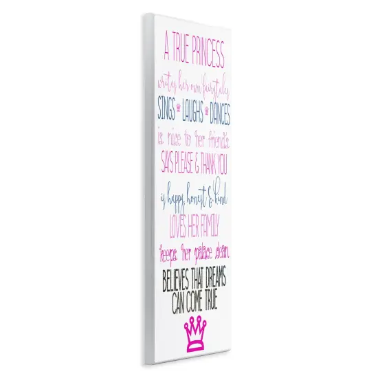 Stupell Industries Inspiring True Princess Rules Wall Plaque By Kim Allen {3}