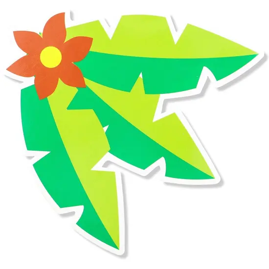 Tropical Classroom Bulletin Board Cutouts, Colorful Chalkboard Borders (40 Pieces) Multicolor {7}
