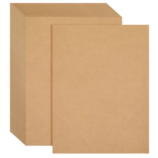 96 Sheets Brown Kraft Paper Cardstock, 176gsm (8.5 x 11 In) for Crafts, Wedding, Party Invitations, Drawing, DIY Projects {1}